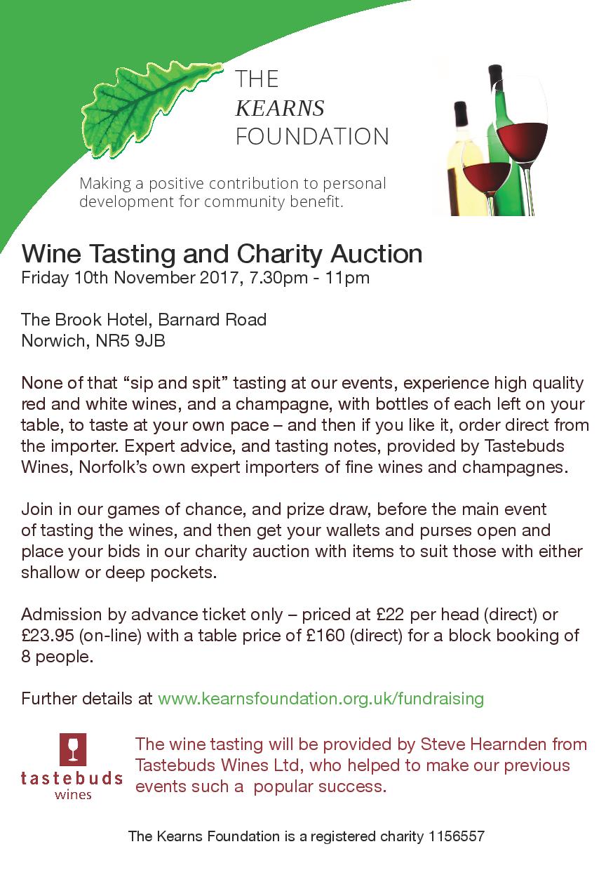 Wine Tasting is back as our big fundraiser